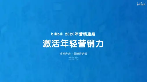 2020年B站营销通案