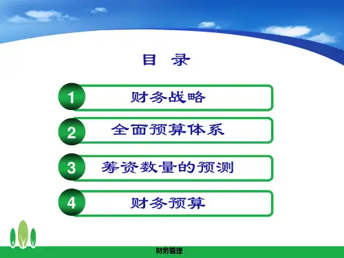 财务管理第五版第四章财务战略与预算PPTbtyy.pptx
