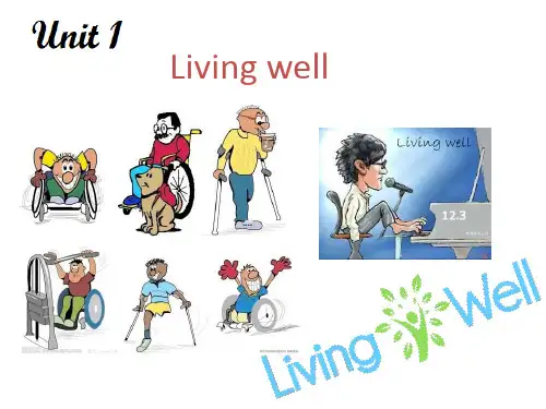 高二英语选修7 Unit 1 Living well Reading 