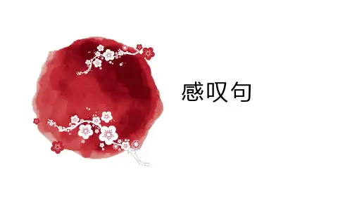 初中语法感叹句讲解及练习