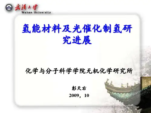 光催化制氢材料PPT课件