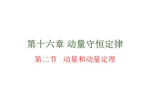 动量和动量定理(共19张PPT)