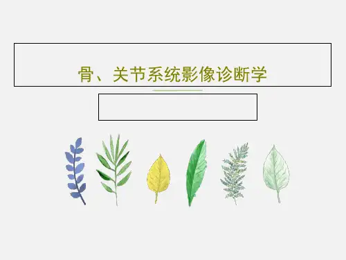 骨、关节系统影像诊断学共27页文档