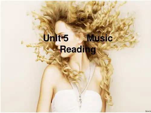 新人教版必修二Unit5Reading课件