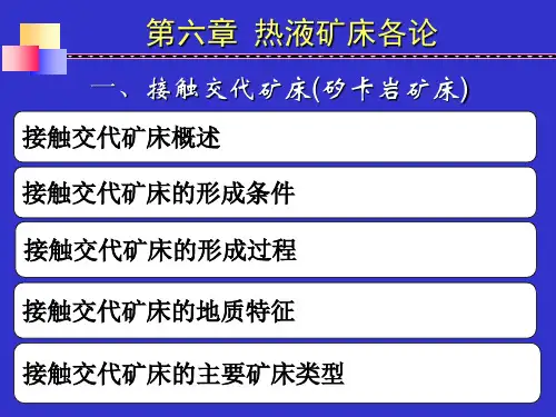 第六章 热液矿床各论(接触交代矿床)