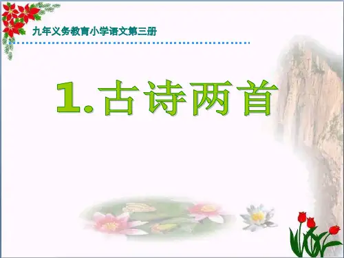 人教部编版二年级语文下册 古诗两首PPT 优秀课件