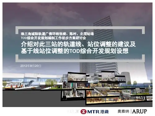 广佛环线城际轨道站场TOD综合开发规划开发设想 精品