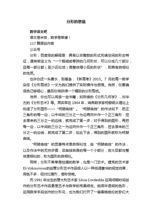 分形的意蕴