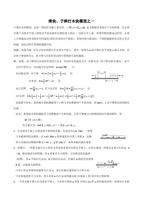 高中物理总复习经典物理模型归纳全解全析汇总