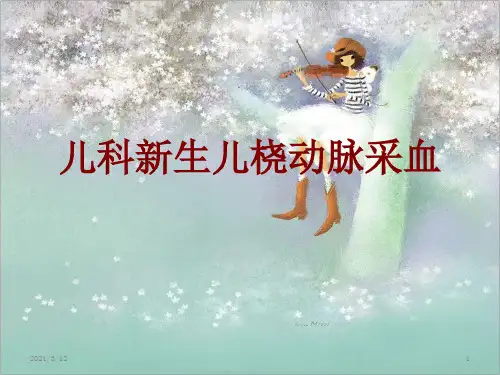 儿科新生儿桡动脉采血PPT课件