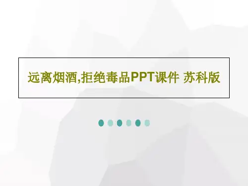 远离烟酒,拒绝毒品PPT课件 苏科版共23页文档