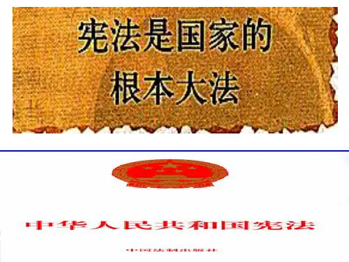 宪法是国家的根本大法修改