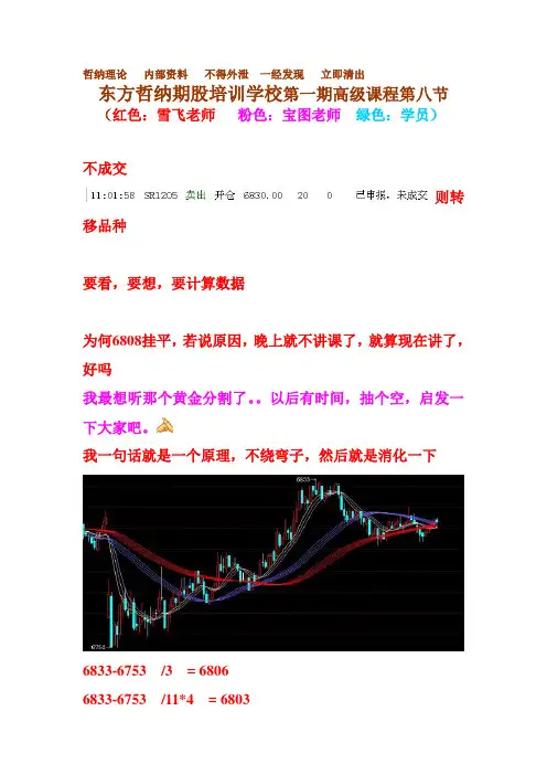哲纳理论第一期高级第八节(2011-10-27)
