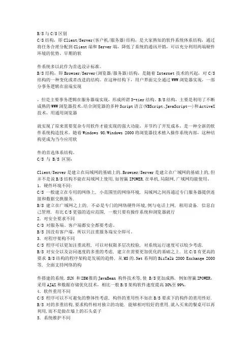 BS与CS区别