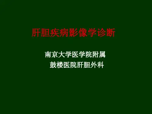 肝胆影像学诊断