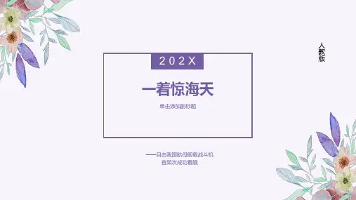 第4课《一着惊海天》课件(共27张PPT)2023—2024学年部编版语文八年级