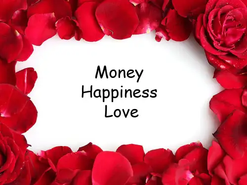 财富爱和幸福主题PPT(Money, love and happiness)