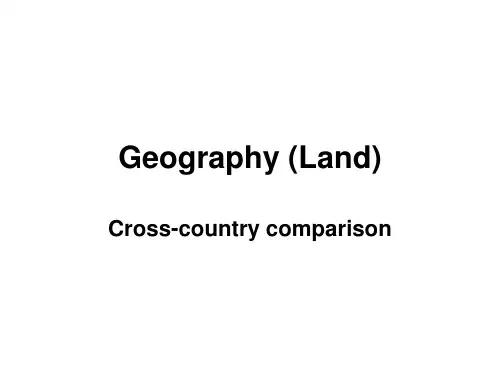 英语国家概况2-Geography-Land资料