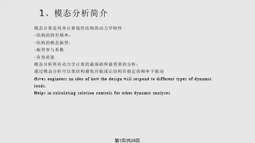 模态分析PPT课件