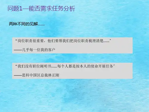 工作分析与岗位说明撰写ppt课件