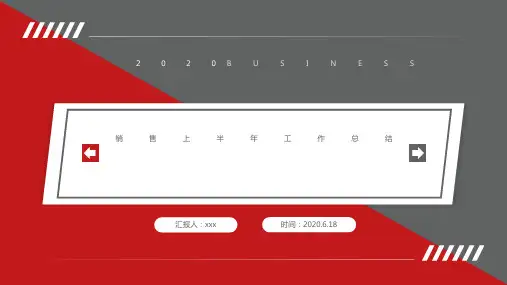 企业上半年工作总结汇报简约时尚年中计划ppt模板商务汇报幻灯片 (24)
