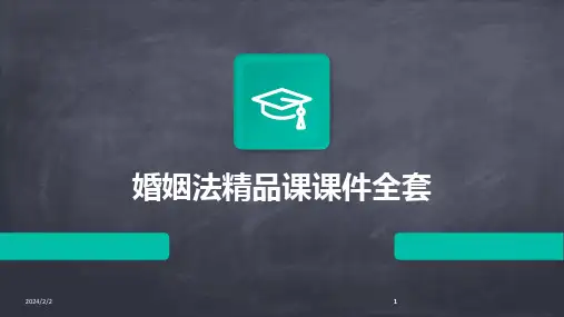 2024版年度婚姻法精品课课件全套