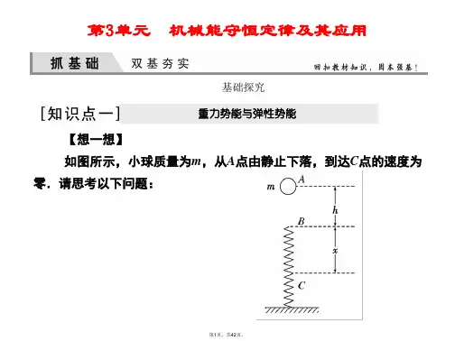 2016届高三物理一轮复习-机械能守恒定律及其应用