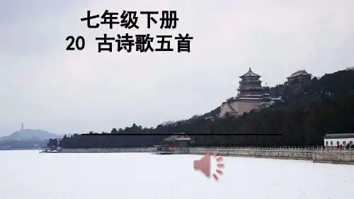 古代诗歌五首《登幽州台歌》《望岳》《登飞来峰》《游山西村》《己亥杂诗》课件