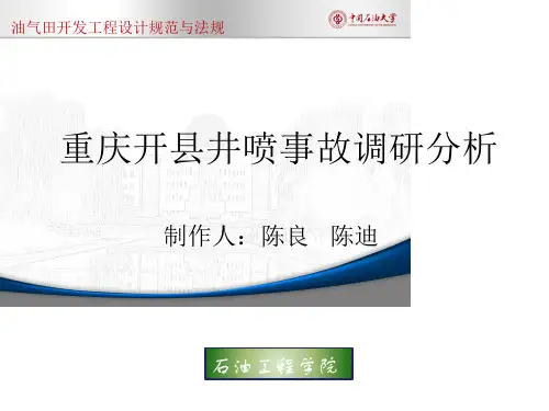 重庆开县井喷事故调研分析