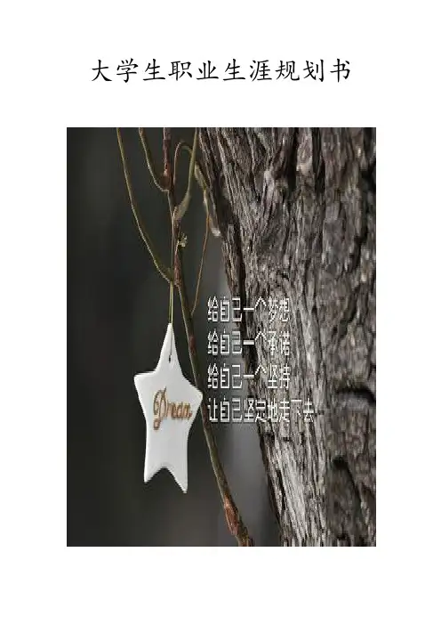 大学生职业规划期末作业职业发展与就业指导