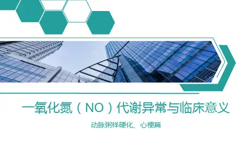 一氧化氮(NO)代谢异常与临床意义[心梗+动脉粥样硬化]