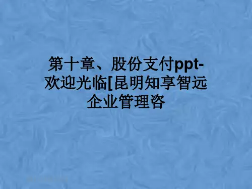 第十章、股份支付ppt-欢迎光临[昆明知享智远企业管理咨
