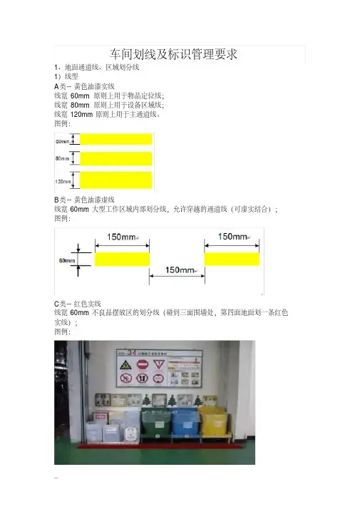 车间划线及标识管理要求