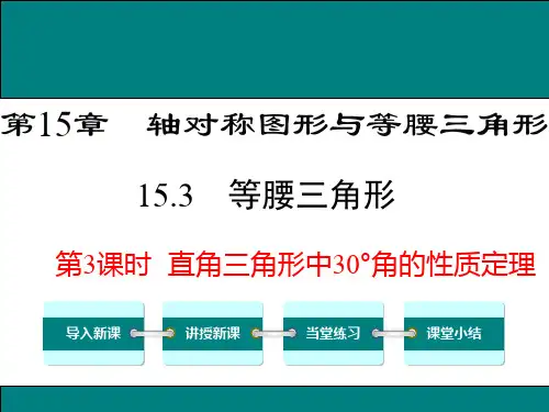 直角三角形中30°角的性质定理