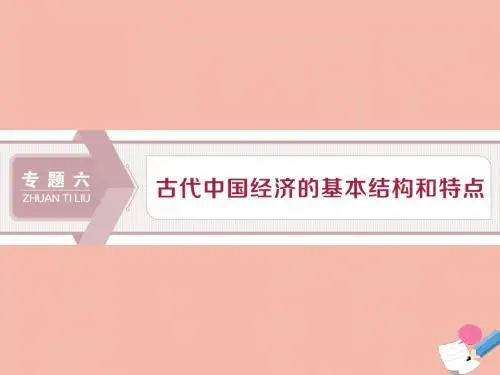 2020高考历史大一轮复习第19讲古代中国的农业和手工业经济课件人民版
