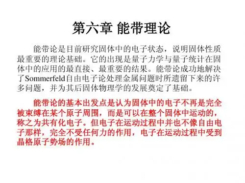 第六章 能带理论