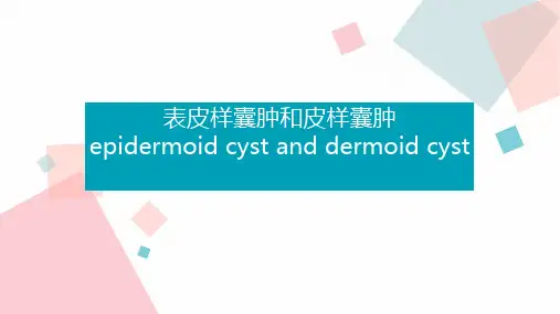 表皮样囊肿和皮样囊肿