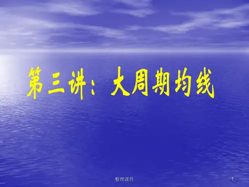 均线分析模型第三讲大周期均线