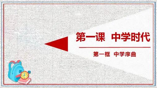 部编版七年级上册道德与法治《中学序曲》PPT优秀教学课件