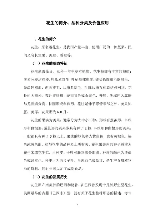 花生的简介、品种分类及价值应用