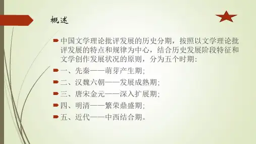 中国文学批评史最完整课件(重点复习汇总)
