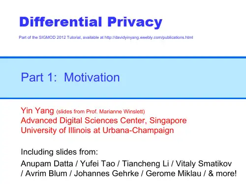 Differential Privacy
