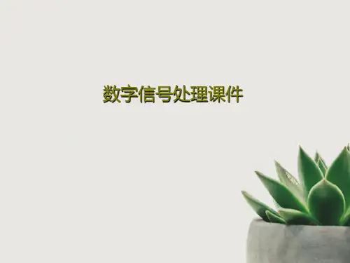 数字信号处理课件共101页文档