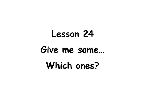 Lesson24Givemesome…(课件)新概念英语第一册