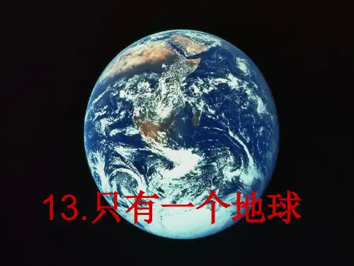 人教版小学语文六年级(上册)第13课只有一个地球