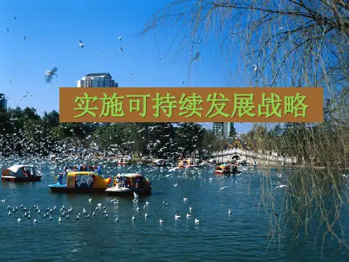 初中政治-实施可持续发展战略-课件PPT