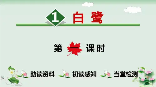 (部编版)小学语文五级上册《白鹭》PPT优质课件