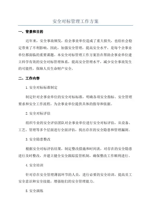 安全对标管理工作方案