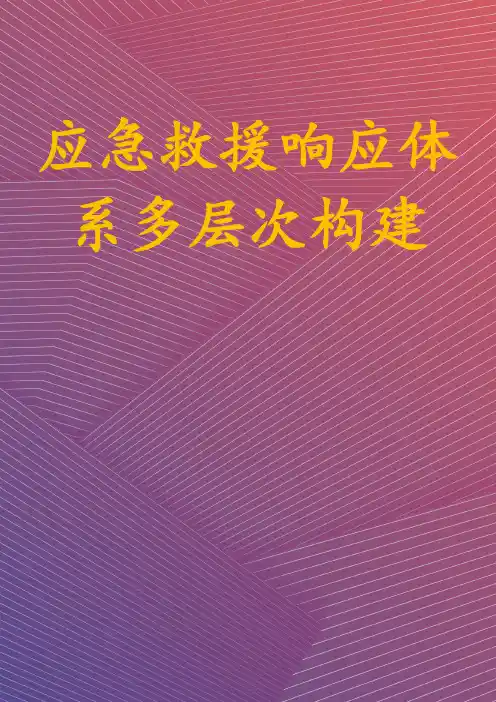 应急救援响应体系多层次构建