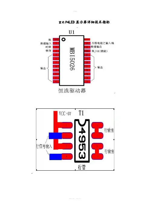 P4LED显示屏-P4LED显示屏技术-P4LED单元板元器件作用
